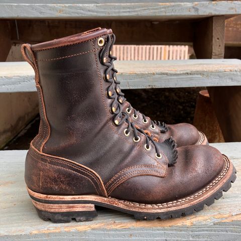 Nicks Urban Logger in Horween Brown Waxed Flesh