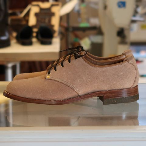 Unsung Prototype Service Shoes in Wickett & Craig Natural Latigo Roughout