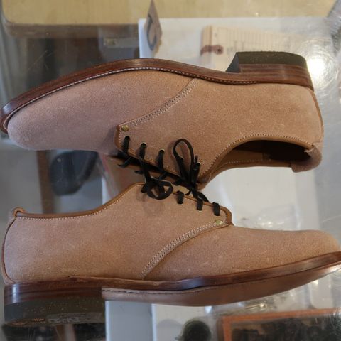 Unsung Prototype Service Shoes in Wickett & Craig Natural Latigo Roughout