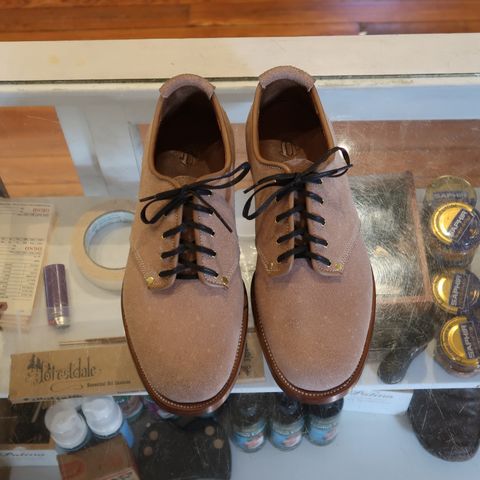 Unsung Prototype Service Shoes in Wickett & Craig Natural Latigo Roughout