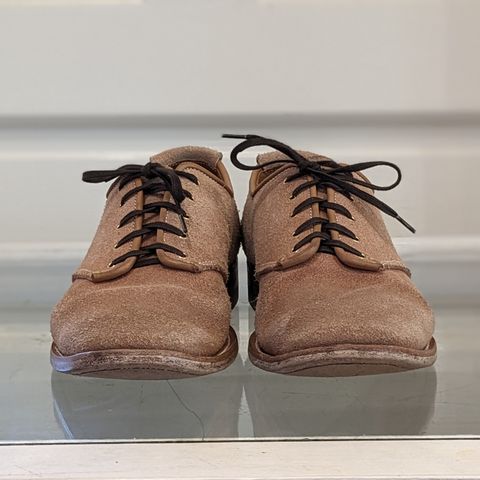Unsung Prototype Service Shoes in Wickett & Craig Natural Latigo Roughout