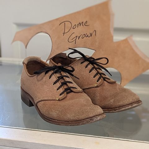 Unsung Prototype Service Shoes in Wickett & Craig Natural Latigo Roughout