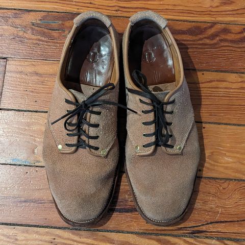 Unsung Prototype Service Shoes in Wickett & Craig Natural Latigo Roughout