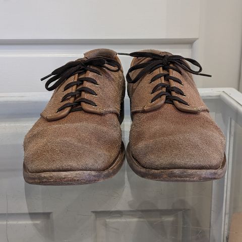 Unsung Prototype Service Shoes in Wickett & Craig Natural Latigo Roughout