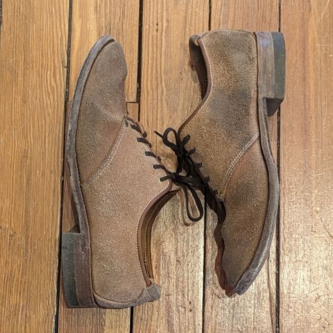 Unsung Prototype Service Shoes in Wickett & Craig Natural Latigo Roughout