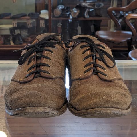 Unsung Prototype Service Shoes in Wickett & Craig Natural Latigo Roughout