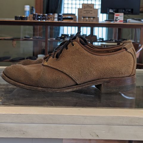 Unsung Prototype Service Shoes in Wickett & Craig Natural Latigo Roughout
