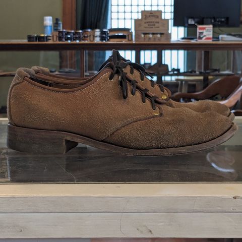 Unsung Prototype Service Shoes in Wickett & Craig Natural Latigo Roughout