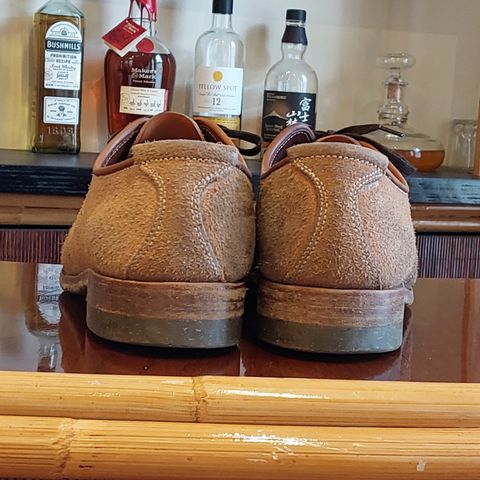 Unsung Prototype Service Shoes in Wickett & Craig Natural Latigo Roughout