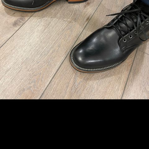 View photo of Viberg Service Boot in Horween Black Chromexcel