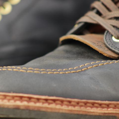 Alden Indy Boot in Horween Navy Snuffed Suede