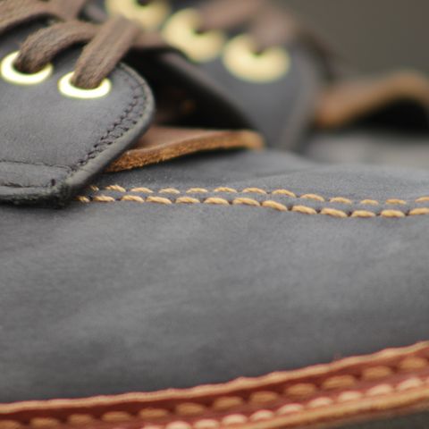 Alden Indy Boot in Horween Navy Snuffed Suede