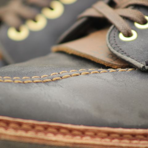 Alden Indy Boot in Horween Navy Snuffed Suede