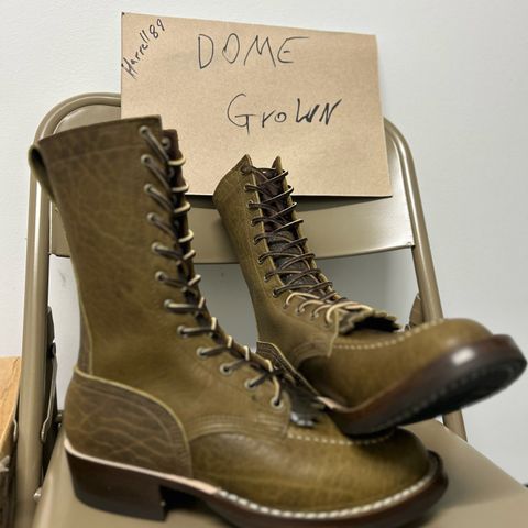 Nicks MTO in Law Tanning Olive Smooth Shruken Bison