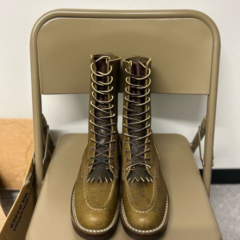 Nicks MTO in Law Tanning Olive Smooth Shruken Bison