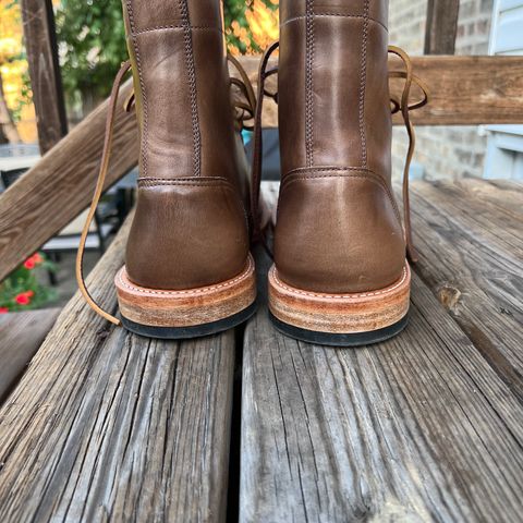 Oak Street Bootmakers Trench Boot in Horween Natural Chromexcel