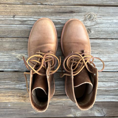 Oak Street Bootmakers Trench Boot in Horween Natural Chromexcel