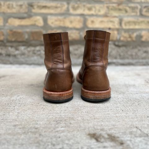 Oak Street Bootmakers Trench Boot in Horween Natural Chromexcel
