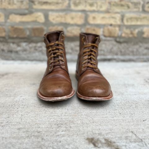Oak Street Bootmakers Trench Boot in Horween Natural Chromexcel