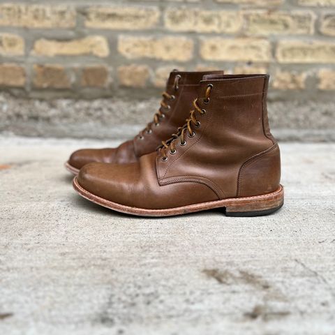 Oak Street Bootmakers Trench Boot in Horween Natural Chromexcel
