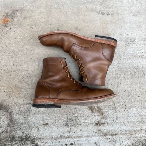 Oak Street Bootmakers Trench Boot in Horween Natural Chromexcel