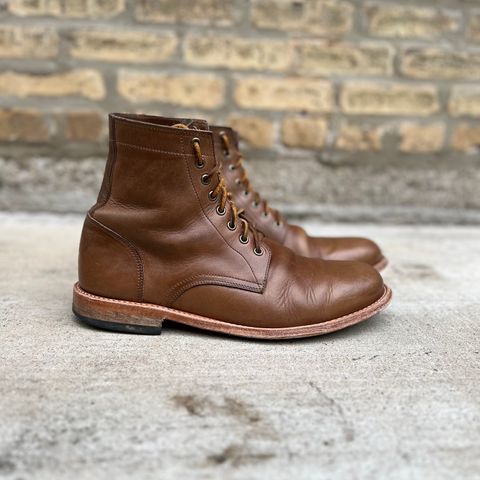 Oak Street Bootmakers Trench Boot in Horween Natural Chromexcel
