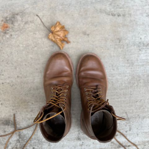 Oak Street Bootmakers Trench Boot in Horween Natural Chromexcel