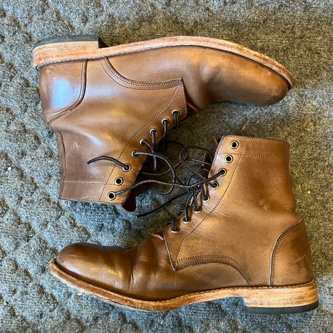 Oak Street Bootmakers Trench Boot in Horween Natural Chromexcel