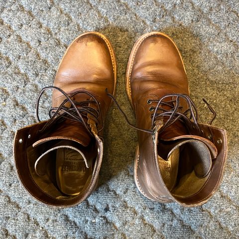 Oak Street Bootmakers Trench Boot in Horween Natural Chromexcel