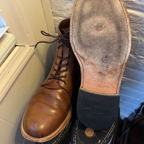 Oak Street Bootmakers Trench Boot in Horween Natural Chromexcel