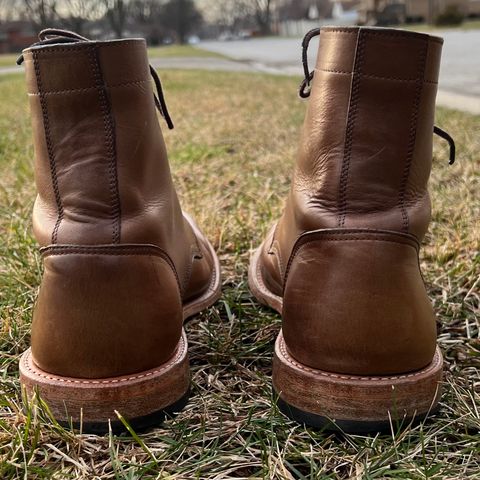 Oak Street Bootmakers Trench Boot in Horween Natural Chromexcel
