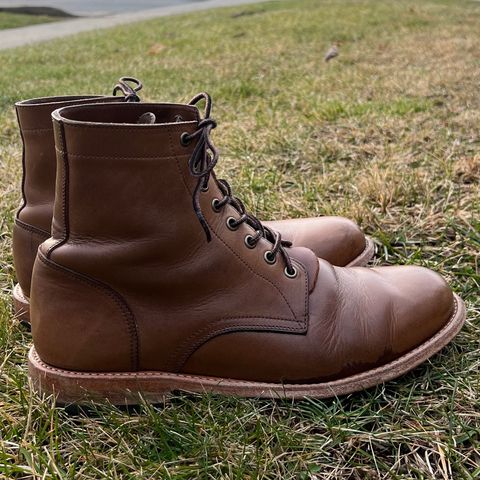 Oak Street Bootmakers Trench Boot in Horween Natural Chromexcel