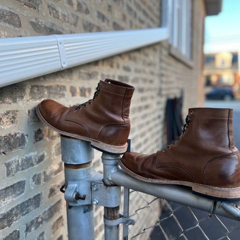 Oak Street Bootmakers Trench Boot in Horween Natural Chromexcel
