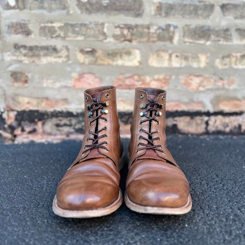 Oak Street Bootmakers Trench Boot in Horween Natural Chromexcel