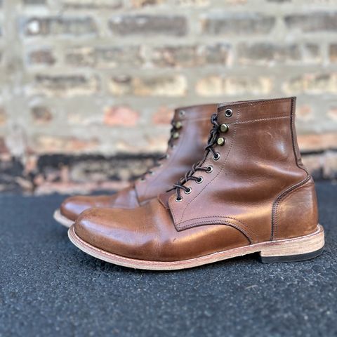 Oak Street Bootmakers Trench Boot in Horween Natural Chromexcel