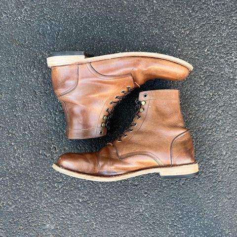 Oak Street Bootmakers Trench Boot in Horween Natural Chromexcel