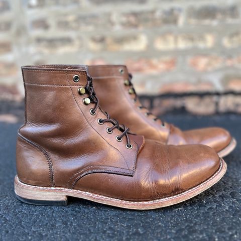 Oak Street Bootmakers Trench Boot in Horween Natural Chromexcel