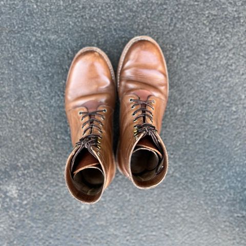 Oak Street Bootmakers Trench Boot in Horween Natural Chromexcel