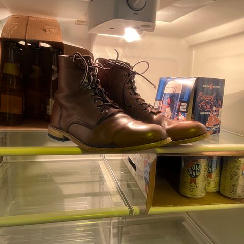 Oak Street Bootmakers Trench Boot in Horween Natural Chromexcel