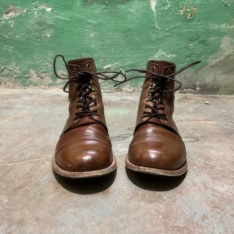 Oak Street Bootmakers Trench Boot in Horween Natural Chromexcel