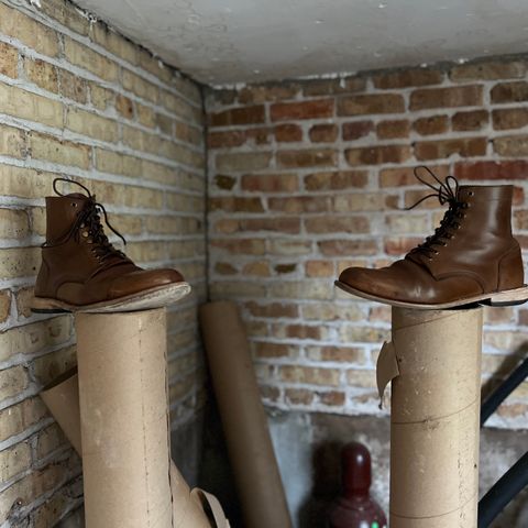 Oak Street Bootmakers Trench Boot in Horween Natural Chromexcel