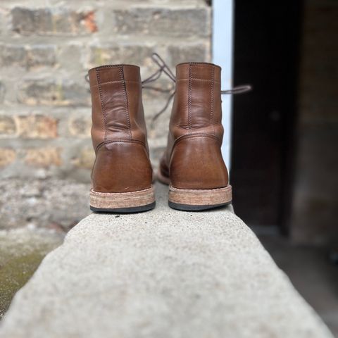 Oak Street Bootmakers Trench Boot in Horween Natural Chromexcel