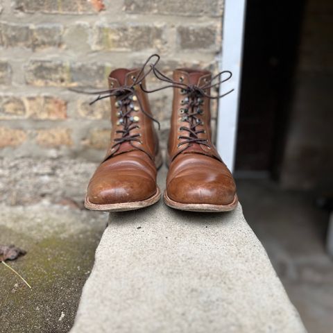 Oak Street Bootmakers Trench Boot in Horween Natural Chromexcel