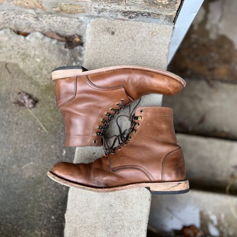 Oak Street Bootmakers Trench Boot in Horween Natural Chromexcel