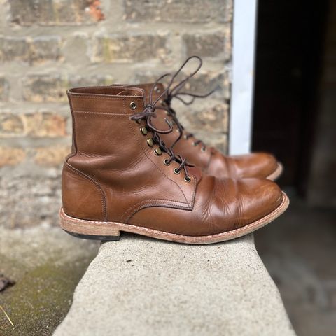 Oak Street Bootmakers Trench Boot in Horween Natural Chromexcel