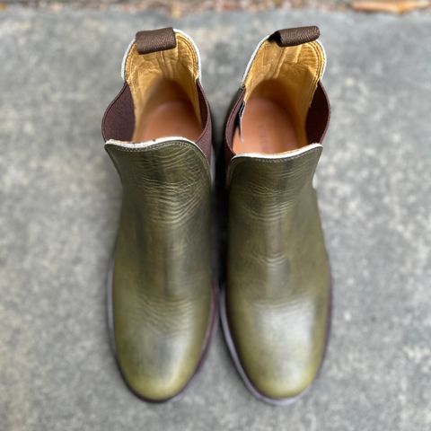 Viberg Chelsea in Horween Olive Chromepak