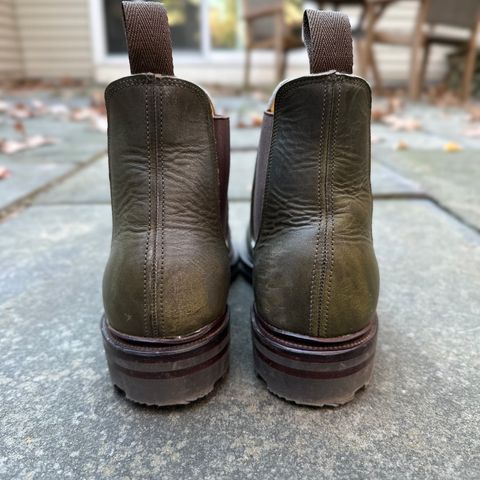 Viberg Chelsea in Horween Olive Chromepak