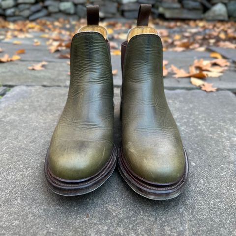 Viberg Chelsea in Horween Olive Chromepak