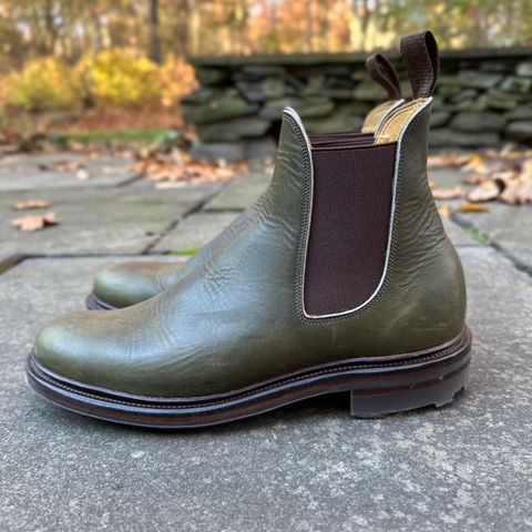 Viberg Chelsea in Horween Olive Chromepak