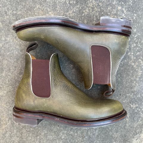 Viberg Chelsea in Horween Olive Chromepak